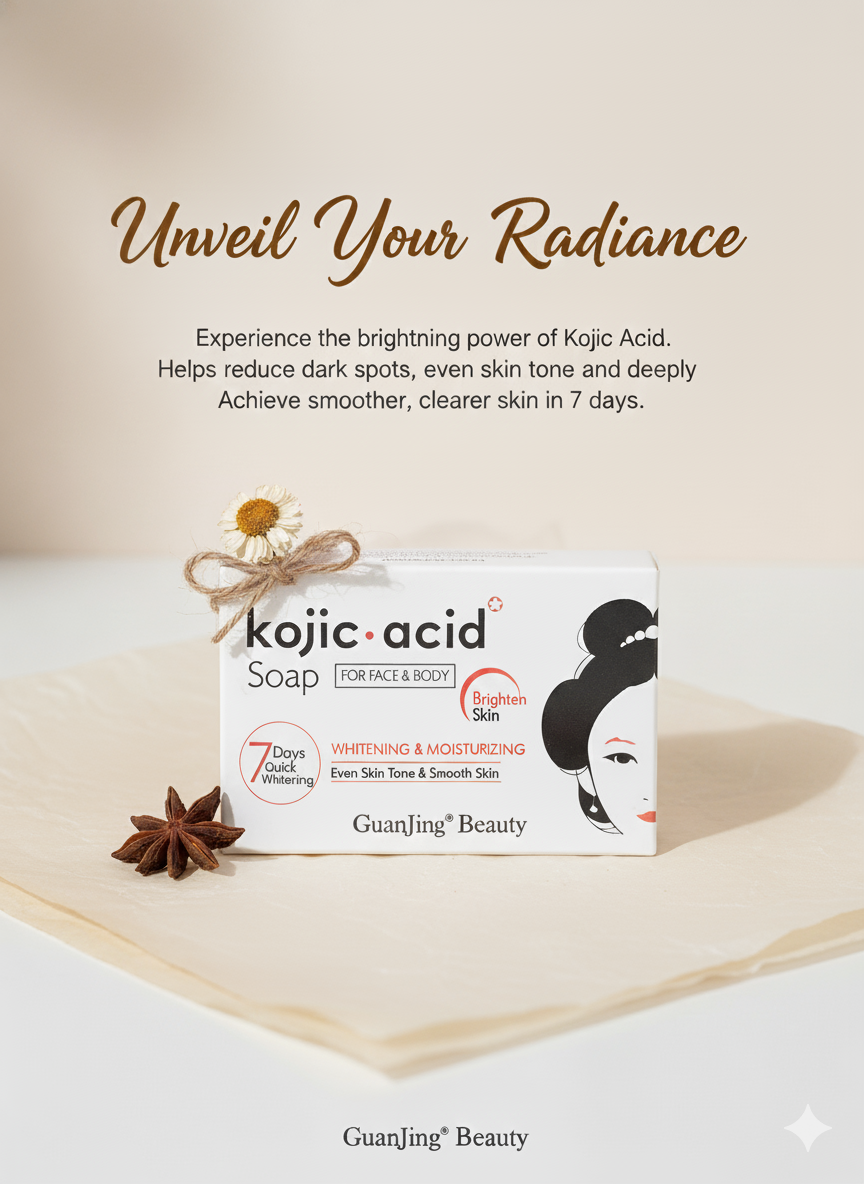 Kojic Acid Brightening Soap for Even Skin Tone, Dark Spots & Pigmentation – Face & Body