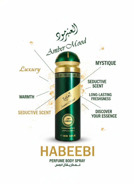Habeebi Amber Mood Perfume Body Spray – Warm & Seductive Long-Lasting Fragrance